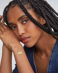 Gold Charm Bracelet Medium Link 14k Gold Plated Adjustable Hanging Heart  Charm Clover Bracelet