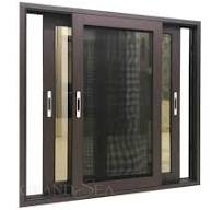 Best Brown Coffee Color Aluminum Sliding Window With ...