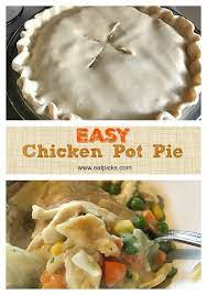 Easy Chicken Pot Pie Is A Go To Fall Comfort Food Dinner Made With Pillsbury Pie Crus Easy Chicken Pot Pie Recipe Chicken Pot Pie Recipes Easy Chicken Pot Pie