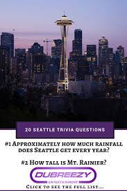 Oct 26, 2021 · the best seattle trivia night quiz questions. 20 Seattle Trivia Questions Seattle Tacoma Special Event Dj