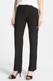 Straight Leg Crepe Pants