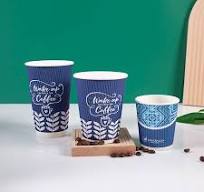 Custom Double Ripple Wall Coffee Takeaway Cups | Fastfoodpak
