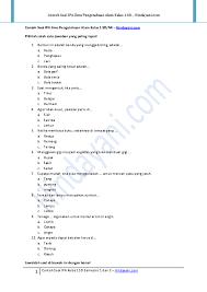 Contoh Soal Benar Salah Ipa Sd