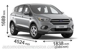 Technische daten ford kuga trend, 1,5l ecoboost. Ford Kuga Abmessungen Und Kofferraumvolumen Hybrid Und Thermisch