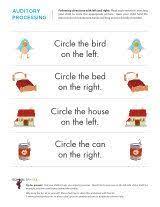 This app includes the following listening activities: 44 Auditory Processing Activities For Kids Ideas Auditory Processing Activities Auditory Processing Free Kindergarten Worksheets