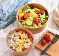 1100cc Paper Kraft Bowl with Pet Lid OEM Logo Printed ...