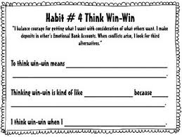Think Win Win Division Activity Leader In Me Division Activities 7 Habits
