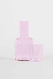 Maison Balzac J Ai Soif Carafe Pink Carafe Perfume Bottles Glass Carafe