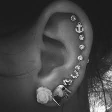 Anchor Earring From Piercing Pagoda Full Ear Piercings Simple Ear Cuff Wedding Earrings Drop