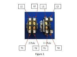 Contactor wiring for 3 phase motor with circuit breaker, overload relay diagram, normally open and normally close push button switch diagram. Can A 2 Pole Contactor Be Used To Replace A 1 Pole Contactor