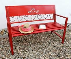 Balkonmobel Gartenbank Metall Wetterfest Rot 120 Cm 2 Sitzer Sitzbank Passion In 2020 Decor Outdoor Home Decor