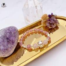 五行手鍊 嬌點 馬達加斯加粉晶 草莓晶 925純銀飾 kumiho beaded bracelets beaded jewelry