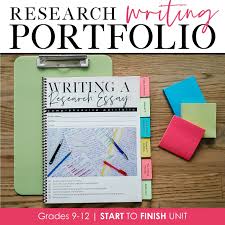 Writing A Research Paper Portfolio Grades 8 12 Editable The Superhero Teache Research Writing Research Paper Outline Template Research Paper Outline Example