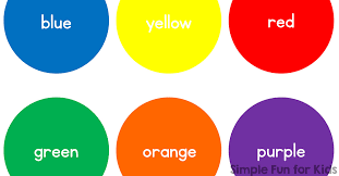 8 Colors For Kids Basic Color Circles Simple Fun For Kids