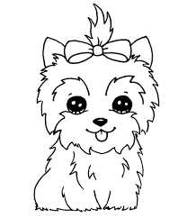 Perrito Carrinosito Dibujos Kawaii Dibujos Kawaii De Animales Perro Colorear