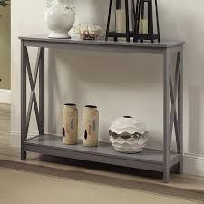 Convenience Concepts Oxford Console Table Gray Walmart Com Entryway Console Table Decor Console Table