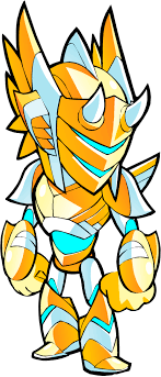 Here he is called orion. Orion Brawlhalla Wiki