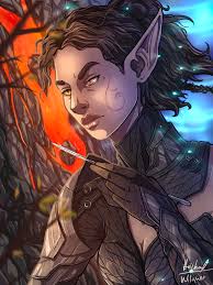 Hey everyone thank you for accepting me into this group :) Just thought I  would share a recent fan art I've done of my favourite origin character,  Sebille! 🖤🗡🧝‍♂️