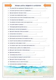 If you're looking for some modal verb activities, games, worksheets or lesson plans, then you're certainly in the right place. Worksheet Modal Verbs For Expressing Obligation Kids Activities English Worksheets Photo Ideas With Answers Grade Samsfriedchickenanddonuts