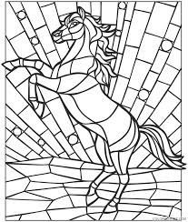 Hundreds of free spring coloring pages that will keep children busy for hours. Mosaic Coloring Pages Horse Coloring4free Coloring4free Com