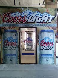 Walk In Coors Light Beer Coolers Booth Justice And The American Pastime