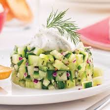 Tartare De Concombre Recette Alimentation Recettes D Amuse Gueules Concombre