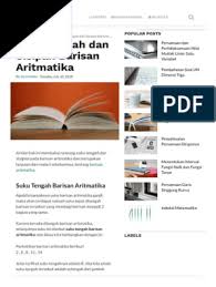 Maybe you would like to learn more about one of these? Suku Tengah Dan Sisipan Barisan Aritmatika Smatika Pdf