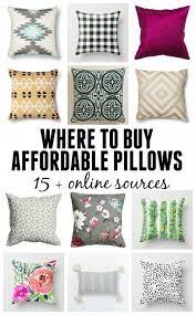 Where To Buy Affordable Pillows 15 Online Resources Affordable Pillow Affordable Decorative Pillows Cheap Throw Pillows