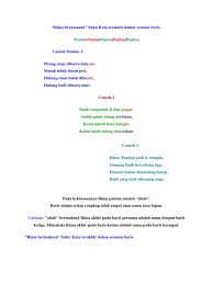 Baris kedua merupakan suatu isi. Definisi Sajak Gurindam Syair