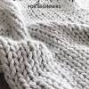 Nata home and fashion chunky knitted blanket yarn, merina wool blacket needless. 1