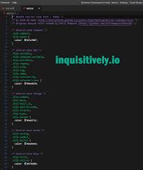 Inquisitively Dark Theme For Visual Studio Code Css Example Coding Css Examples Learning To Write