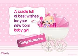 Free E Cards Printed Invitation Cards Customised Gift Products Baby Girl Born Baby Born Congratulations New Baby Girl Congratulations