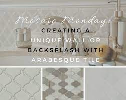 Antique white porcelain mosaic wall tile, it's easy to add a splash of contemporary styling to your decor. Creating A Unique Wall Or Backsplash With Arabesque Tile Msi Blog