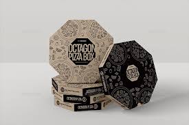 Packaging Mock Up Octagon Pizza Box Ad Octagon Sponsored Pizza Box Packaging Mock Pizza Box Design Pizza Boxes Pizza Branding