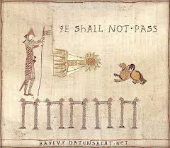 The Bayeux Tapestry Is An Embroidered Cloth Not An Actual Tapestry Nearly 70 Metres 230 Ft Long Which D Bayeaux Tapestry Classical Art Memes Bayeux Tapestry