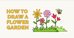 The point is that you start to draw now. How To Draw A Flower Garden Really Easy Drawing Tutorial