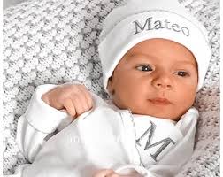 Enveloped Neck White W Blue Trim Footies-baby Boy Coming Home Outfit-pima  Cotton Baby-baby Clothes-fancy Trim Footed Sleepers