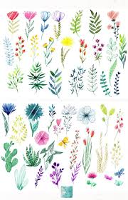 Watercolor Wildflower Clipart Hand Painted Colorful Etsy In 2020 Watercolor Flowers Paintings Clip Art Flower Clipart