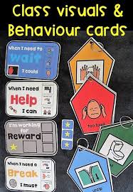 These Handy Visuals Are Used For Personal Skills Aba Discrete Trials And Functional Communication Self Regulation Behavior Cards Social Emotional Learning