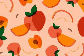 Tropical Peach Fruit Pattern Vector Free Image By Rawpixel Com Busbus Ningzk V Fruit Wallpaper Peach Wallpaper Cute Desktop Wallpaper