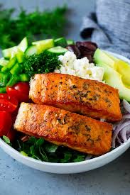 Two, i add a couple of tablespoons of vinegar. Greek Salmon Salad Dinner At The Zoo
