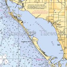 Florida Longboat Key Nautical Chart Decor