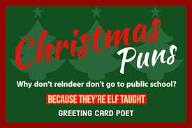 Home > clean short jokes, funny one line jokes. Christmas Puns To Make The Season Merry Bright Greeting Card Poet