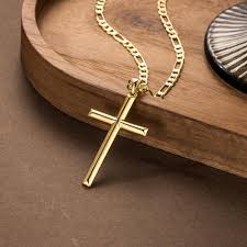 Collier croix en or 24 carats