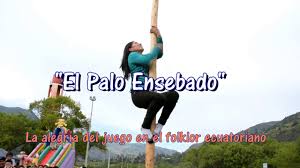 Juegos tradicionales realizados el 11 de octubre de 2009 con motivo de las fiestas patrolanes de la virgen del pilar en tres rios de la union en cartago. El Palo Ensebado Ecuador Youtube