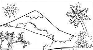 Gambar Pemandangan Indah Untuk Diwarnai 120 Sketsa Gambar Pemandangan Alam Bagus Dan Berwarna 17 Gambar Pemandangan Hitam P Pemandangan Sketsa Bunga Gambar