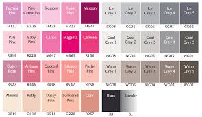 Comme riri, la québécoise gina delisme a fondé. Nuancier Promarker 2 Nuancier Couleurs De Peinture Couleurs De Peinture Rose