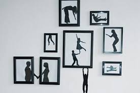Silhouette Artworks Inspiring Creative Wall Decoration For Teenage Bedroom Design Wall Art Diy Easy Silhouette Art Diy Wall Art