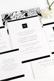 Modern Glamour Wedding Invitations Black And White Wedding Invitations Black Wedding Invitations White Wedding Invitations