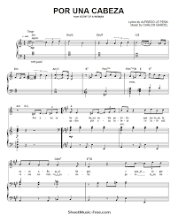 Перевод песни por una cabeza — рейтинг: Download Por Una Cabeza Sheet Music Carlos Gardel Download